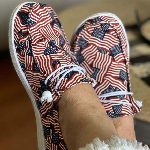 Corkys Shoes Corkys Flag Sneakers Hey Dude Style Flag Poshmark
